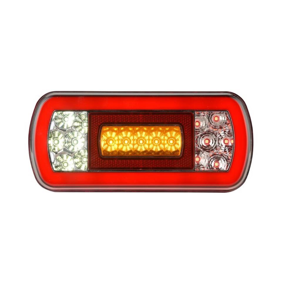 12V STOP LAMBASI (NEON LEDLİ) (4 FONKSİYONLU) (KABLOLU) (220*100*50 MM) E9