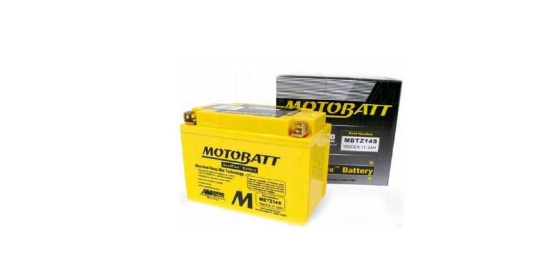 MOTOBATT 12V 11.2 AH MOTOSİKLET AKÜSÜ 190 A (EN) (151*87*110) (YTZ14S)