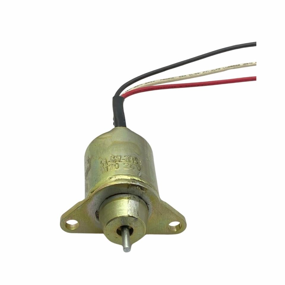 24V STOP SELENOİDİ (KAYIK KULAK) (KÜÇÜK TİP) (DÜZ MİL 12 MM) HYUNDAI