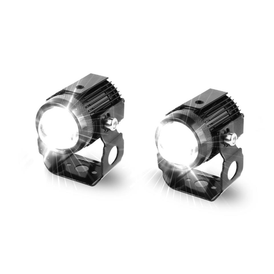 12V LED LAMBA OFF-ROAD MERCEKLİ YUVARLAK 2 FONKSİYONLU TRANSFORMERS(BEYAZ- SARI) (35 MM)