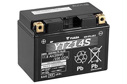 YUASA 12V 11.8 AH MOTOSİKLET AKÜSÜ 230 A (EN) (150*87*110) (YTZ14S)