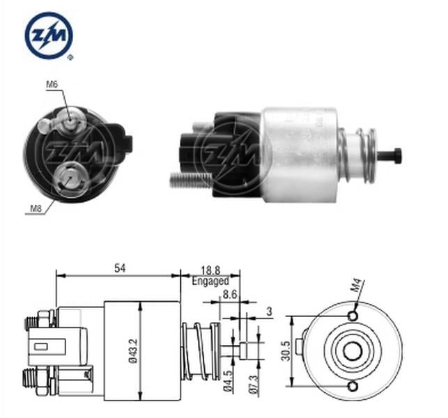 ZM 12V MARŞ OTOMATİĞİ (SOKETLİ) HYUNDAI ACCENT ERA/GETZ/I20-KIA