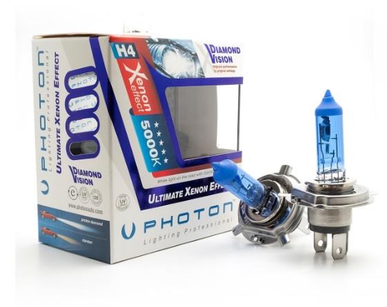 PHOTON 12V H4 AMPUL 60/55W DIAMOND VISION 5000K (2 AD)
