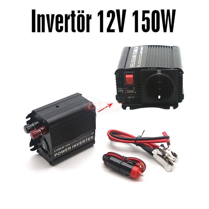 12V DC > 220V-240V AC İNVERTER 150W (MODİFİYE) (ÇAKMAK FİŞLİ-MAŞALI) (USB ÇIKIŞLI)