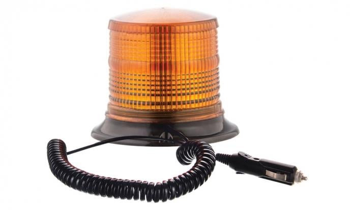 12V-24V ÇAKAR TEPE LAMBA 72 LEDLİ 3 FONKSİYONLU MIKNATISLI ÇAKMAK FİŞLİ SARI (120*110 MM)