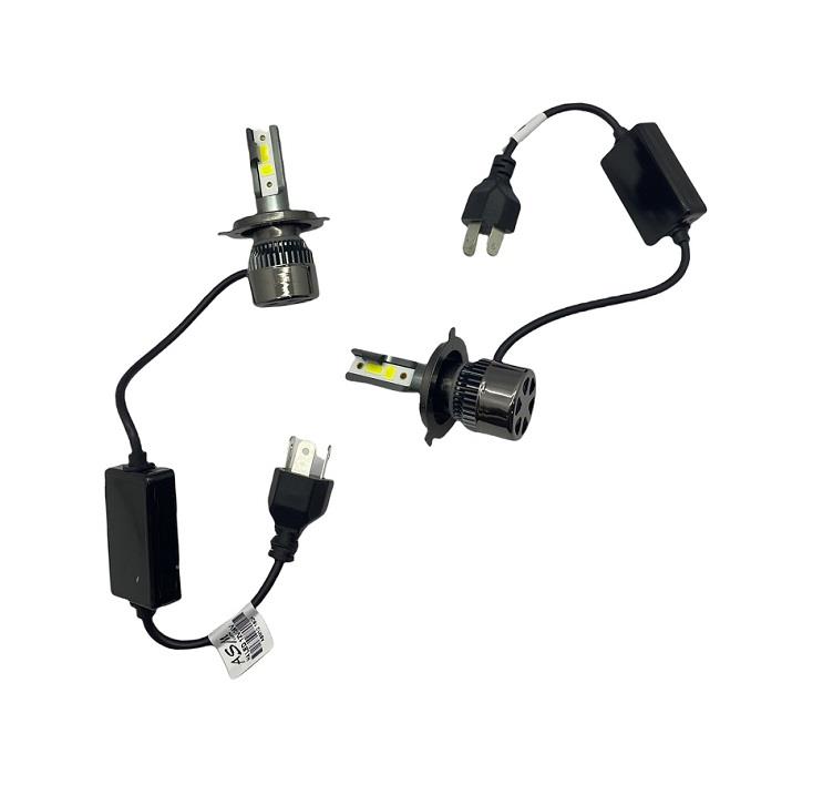 12V-24V H4 DOB LED XENON FAR AMPUL SETİ 6000K 8000 LÜMEN CANBUS