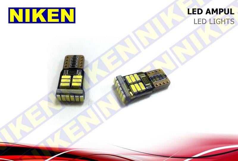 12V DİPSİZ AMPUL T10 (18 LEDLİ) BEYAZ (2 AD)