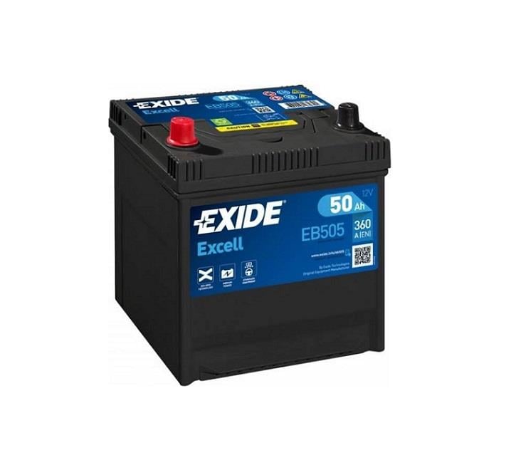 EXIDE 12V 50 AH AKÜ EXCELL JAPON 360 A (EN) (200*173*222) (TERS)