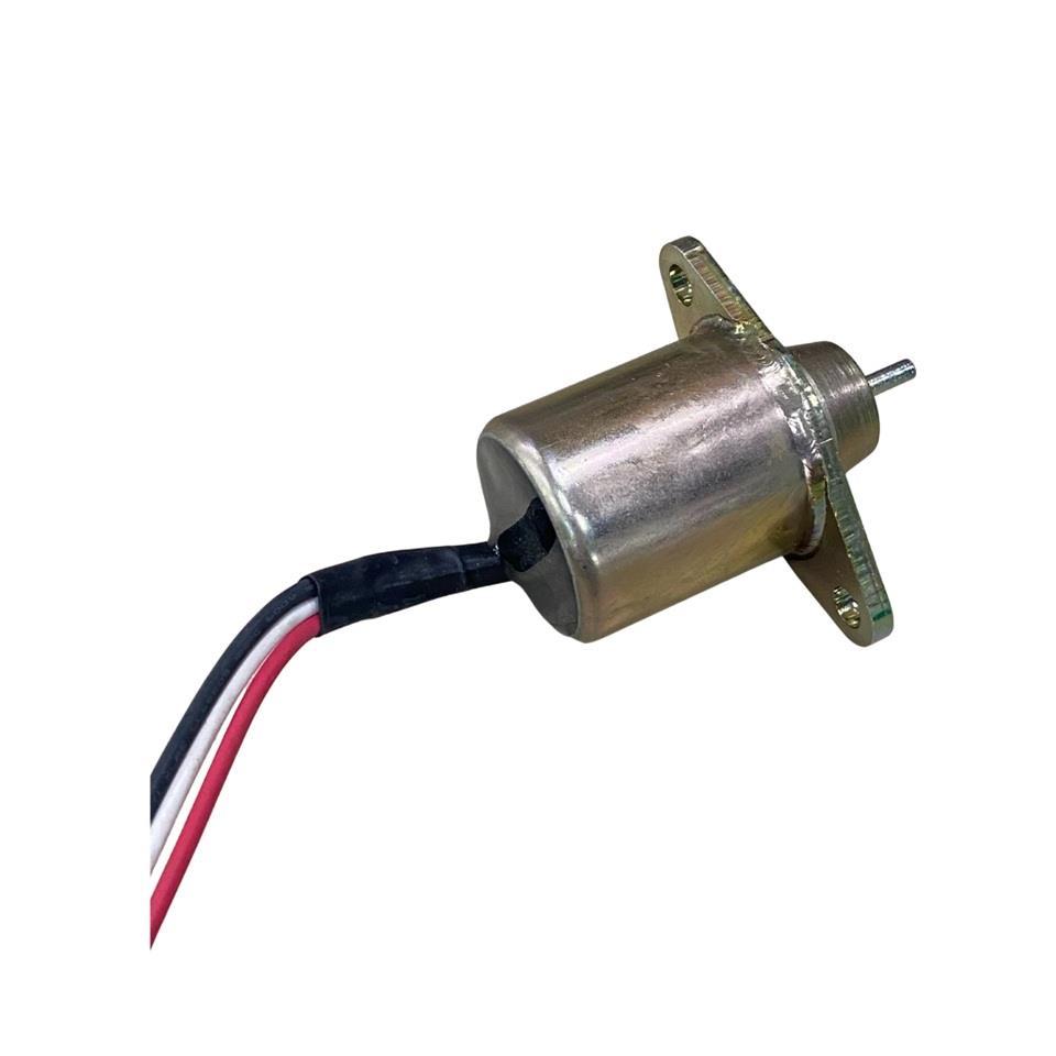 12V STOP SELENOİDİ (DÜZ KULAKLI) (KÜÇÜK TİP) (DÜZ MİL 13 MM) YANMAR MOTOR