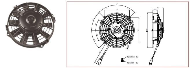 KORMAS 24V FAN MOTORU ÜFLEYİCİ AKSİYEL 8 