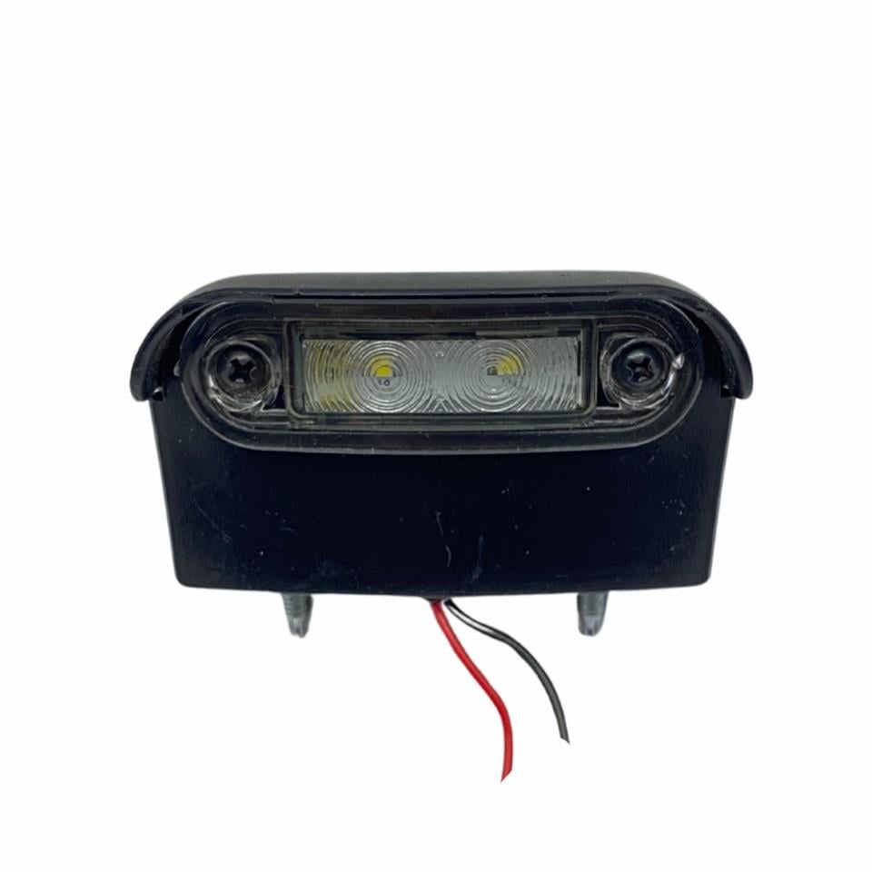 12V PLAKA LAMBASI 2 LEDLİ (SİYAH) (83*47 MM)