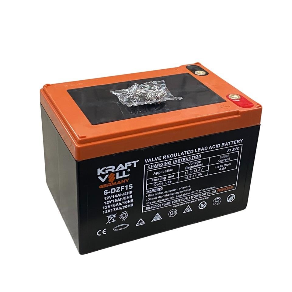 KRAFTVOLL 12V 14 AH ELEKTRİKLİ BİSİKLET AKÜSÜ VRLA AGM (150*100*100) (4.5 KG) 
