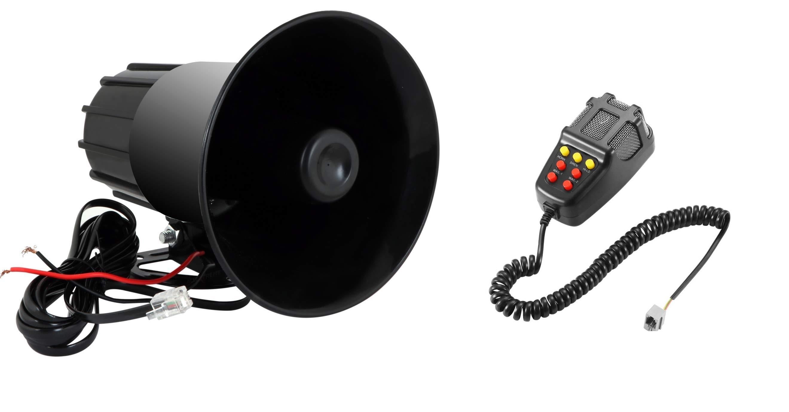 12V ELECTRONIC SİREN MEGAFONLU 7 SESLİ 100 dB