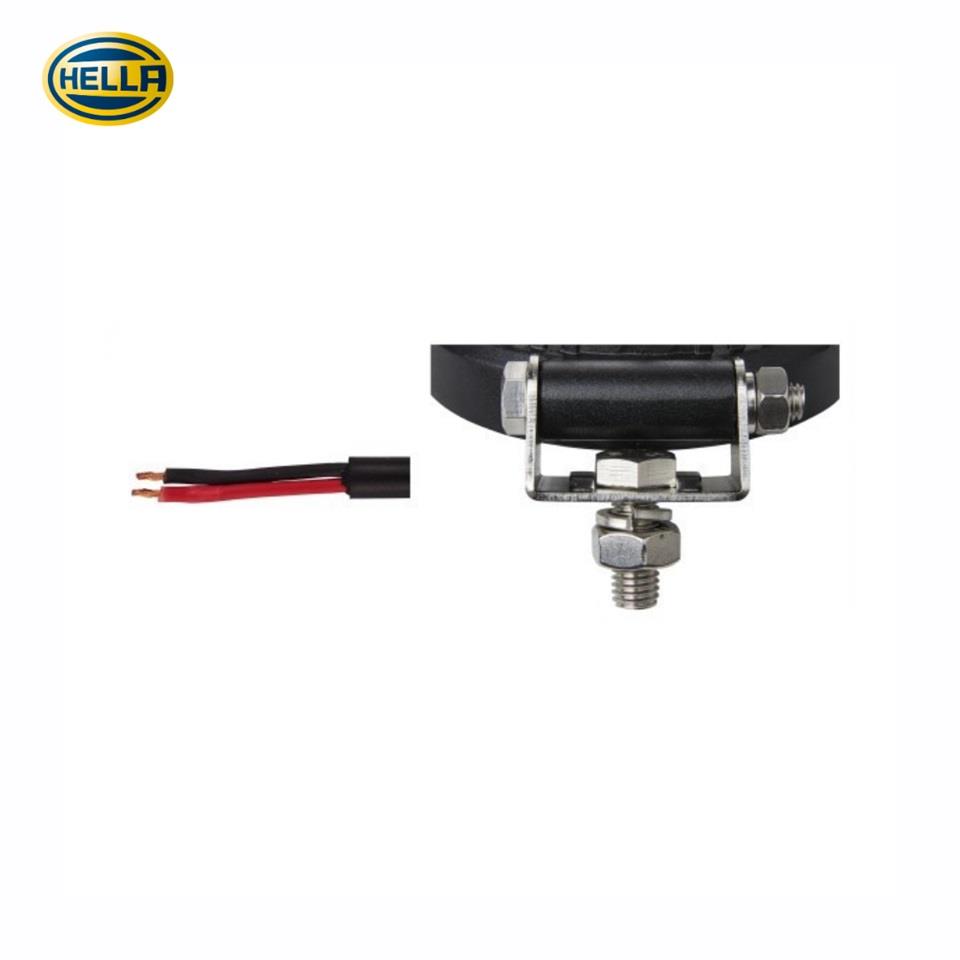HELLA 12V-24V ÇALIŞMA LAMBASI (9 X 15W POWER LEDLİ) YUVARLAK (133*107*42 MM)
