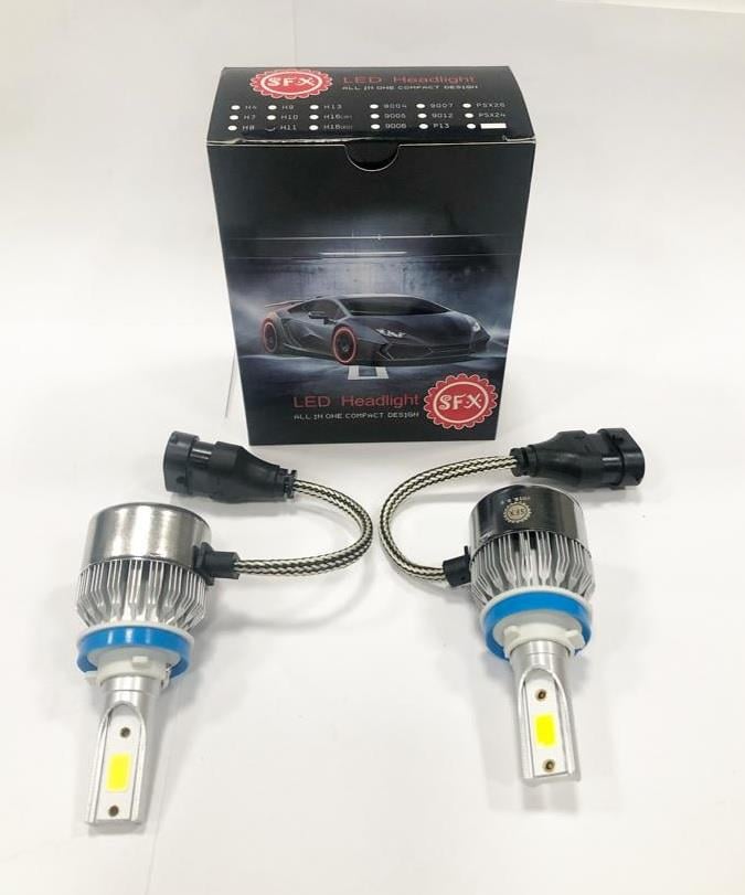 9V-32V H11 COB LED XENON FAR AMPUL SETİ 6000K 6000 LÜMEN