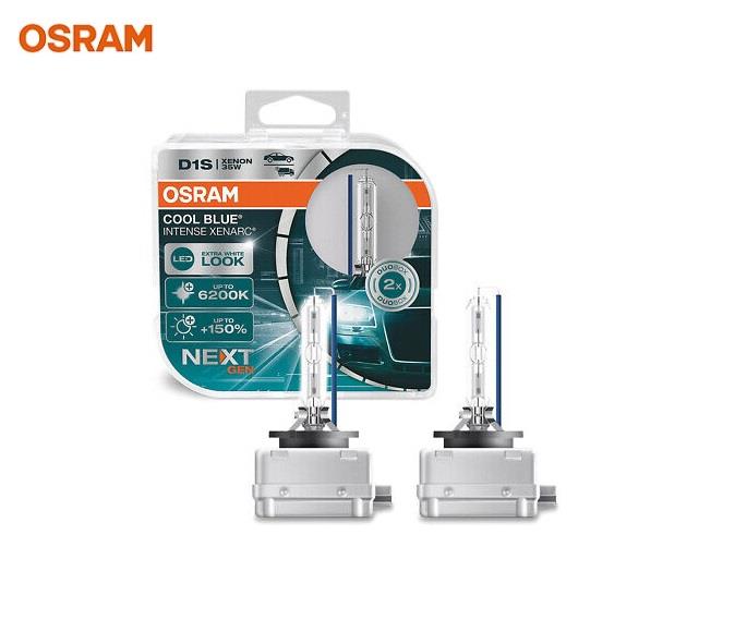 OSRAM XENON AMPUL D1S 35W 6200K COOL BLUE INTENSE (BEYAZ IŞIK) (2 AD)