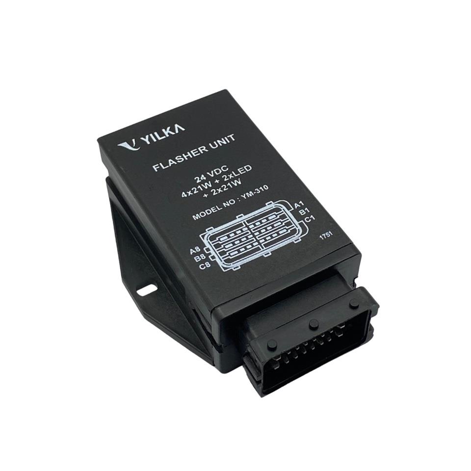YILKA 24V FLAŞÖR 24 UÇLU (4 x 21W + 2 x LED + 2 x 21W) OTOKAR