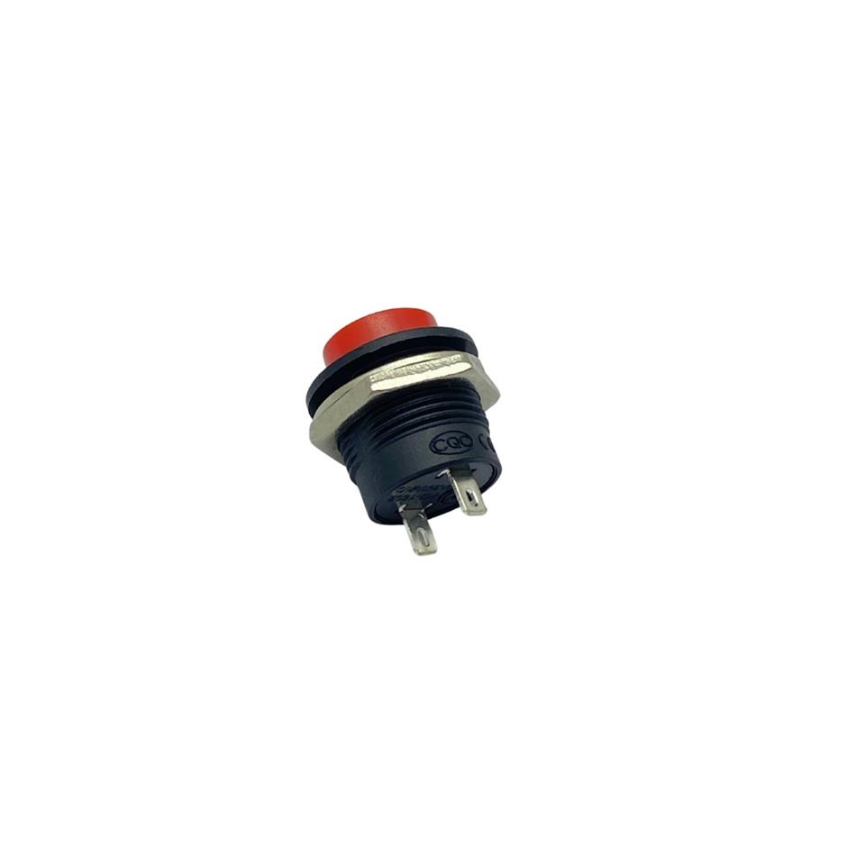 BUTON PLS (2 FİŞLİ) (16 MM) KIRMIZI (R13-507) (3A 250V AC)