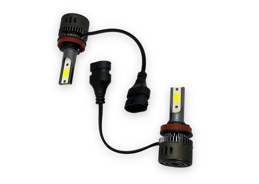 9V-36V H11 COB LED XENON FAR AMPUL SETİ  6500K 9600 LÜMEN