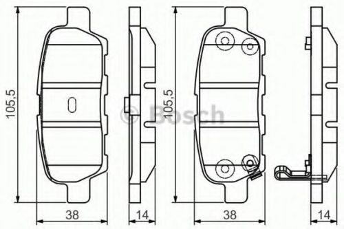 BOSCH ARKA FREN BALATASI NISSAN QASHQAI/PATHFINDER/X-TRAIL
