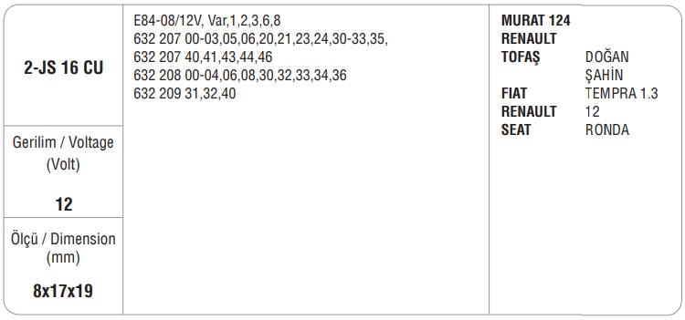 MEGA MARŞ KÖMÜRÜ JSX-16 CU (2 AD)