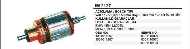 12V MARŞ KOLLEKTÖRÜ BOSCH TİPİ (13 DİŞ) BMW-MERCEDES C200/E200-VW BORA/GOLF/PASSAT-FORKLİFT