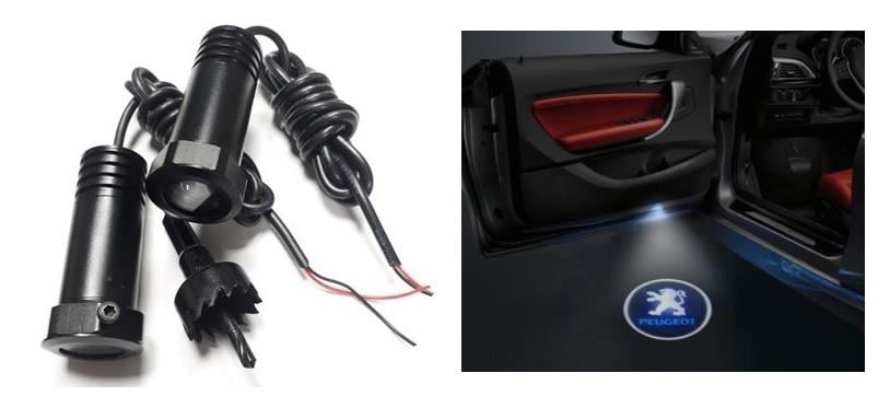 KAPI ALTI LOGO LAZER IŞIK LED 3D (PEUGEOT) (2 AD)