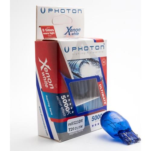 PHOTON 12V 1016 AMPUL DİPSİZ T20 21/5W BEYAZ 5000K (2 AD)