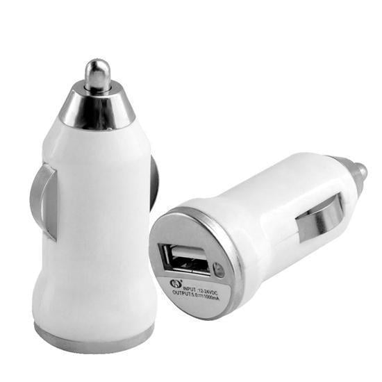 12V-24V TELEFON ŞARJ CİHAZI (ÇAKMAK GİRİŞLİ) ( USB GİRİŞLİ) BEYAZ