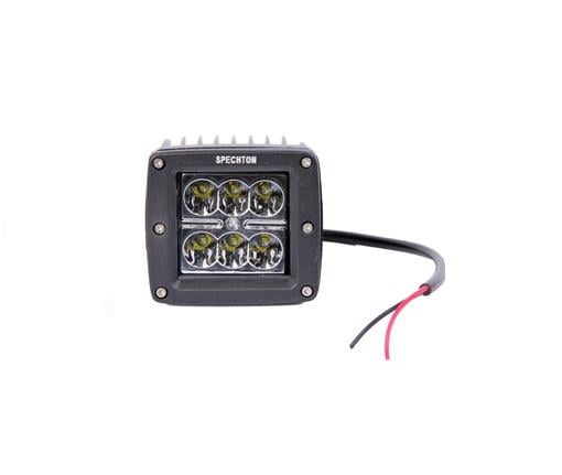 9V-30V ÇALIŞMA LAMBASI KARE 6 X 3W POWER LEDLİ (82*75)