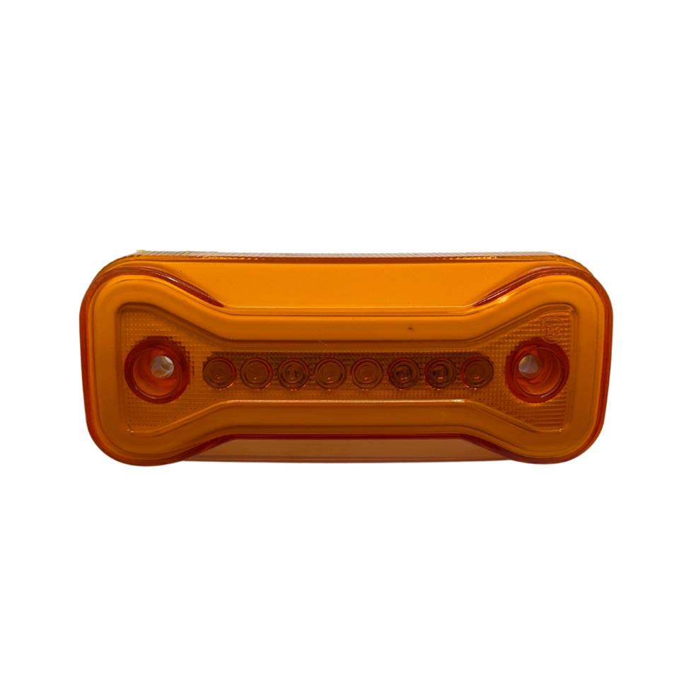 12V-24V YAN SİNYAL LAMBASI DORSE SİDE MARKER SARI-SARI (NEON LEDLİ) (2 FONKSİYONLU) 113*47 MM