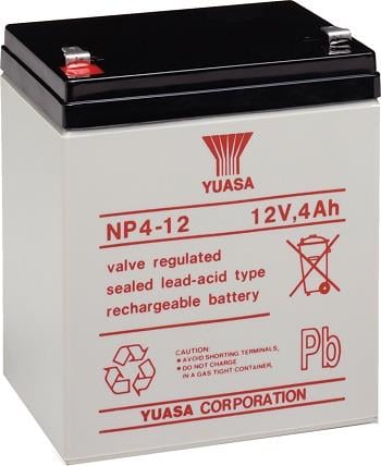 YUASA 12V 4 AH AKÜ KURU TİP (NP 4-12) (90*70*106)