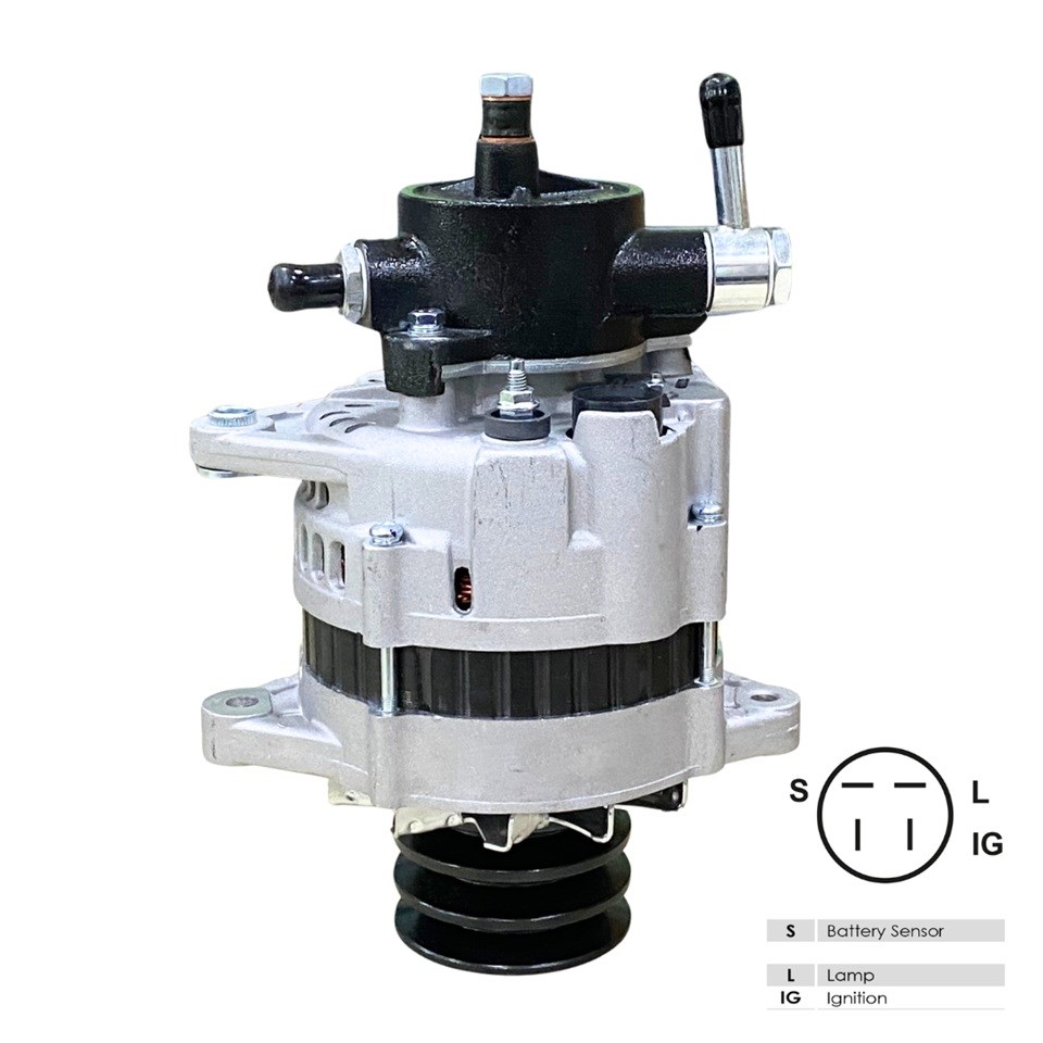 24V ALTERNATÖR DİNAMO 50 A (3 FİŞ) (S-L-IG) ISUZU CHAMPION KAMYON 1996 >