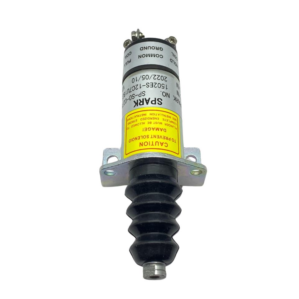 12V STOP SELENOİDİ ÖNDEN AYAKLI (3 ÇIKIŞ) (PLATİNLİ) LISTER PETER JENERATÖR