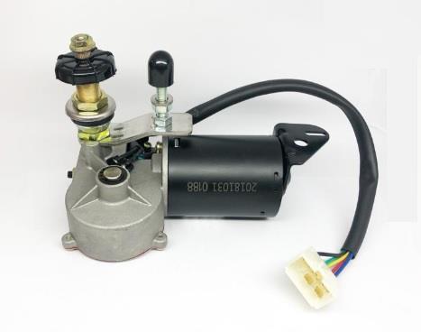 24V SİLECEK MOTORU TEK MİLLİ + SABİT MİL 90° KABİN (KISA MİL)