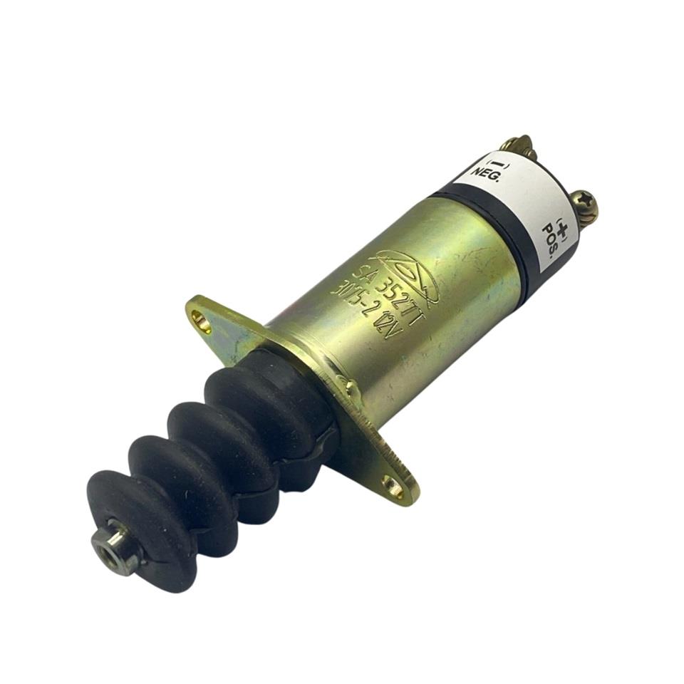 12V STOP SELENOİDİ KULAKLI (PLATİNLİ) CATERPILLAR (YANMAR MOTOR)