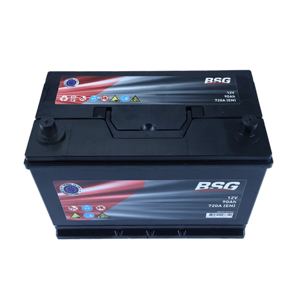 BSG 12V 90 AH AKÜ 720 A (EN) (TAM KAPALI) (305*179*220)