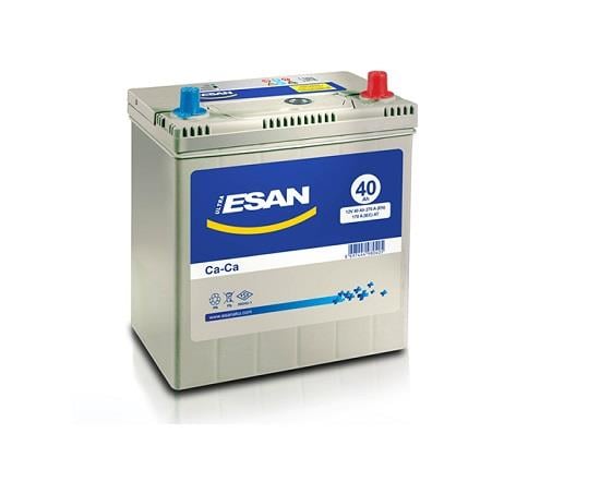 ESAN 12V 40 AH AKÜ 270 A (EN) (196*125*222) (İNCE KUTUP DÜZ)