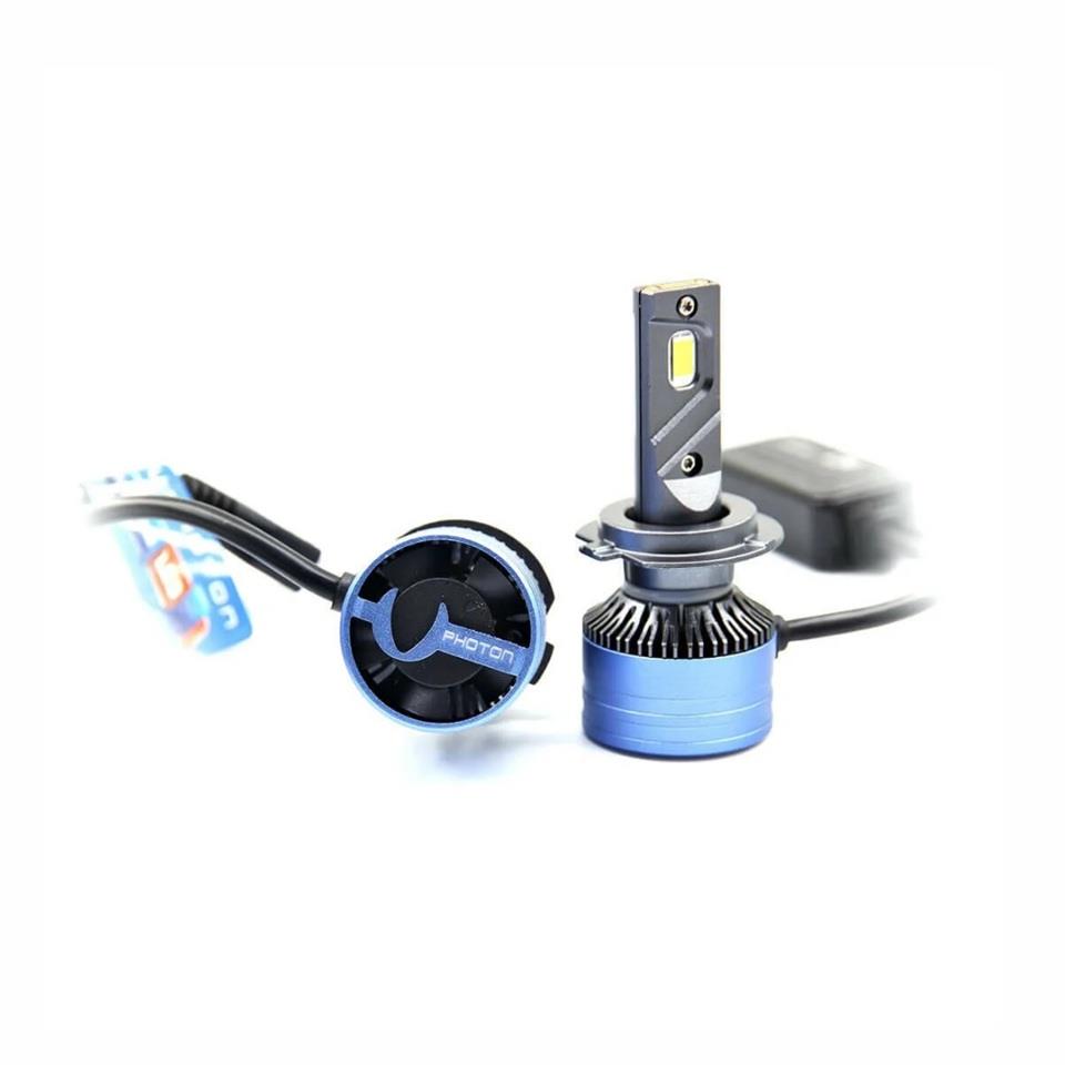 PHOTON 12V-24V H7 CSP LED XENON FAR AMPUL SETİ SEGA 6000K 12000 LÜMEN CANBUS