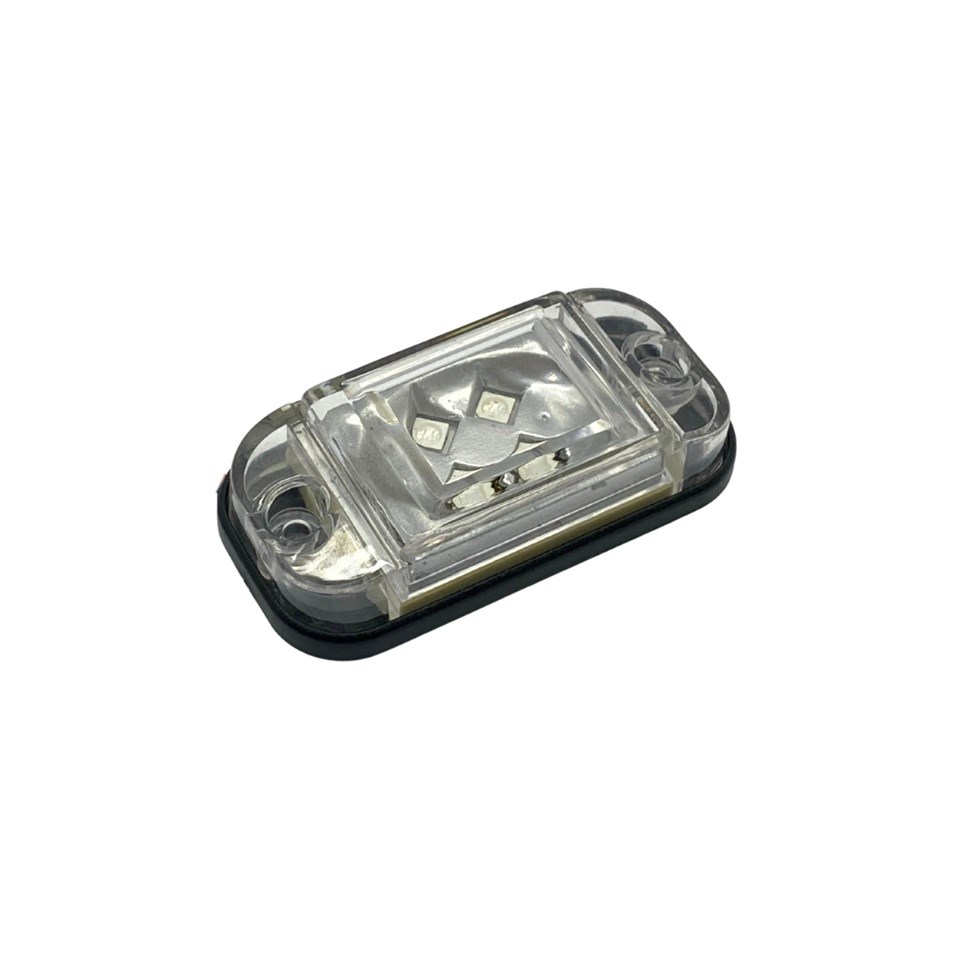 12V-24V YAN PARK LAMBASI DORSE SİDE MARKER BEYAZ (4 LEDLİ) (76*37 MM)