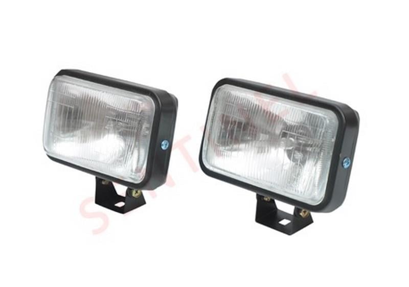 12V DİKDÖRTGEN SİS LAMBASI METAL BEYAZ (AMPULLÜ) (130*78 MM) (2 AD)