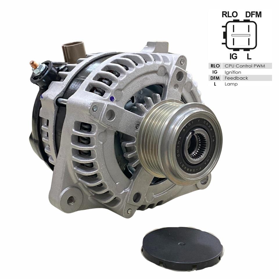 12V ALTERNATÖR DİNAMO 100 A (4 FİŞ) ( IG-L-RLO-FR-(M) ) TOYOTA AURIS/COROLLA 1.4 D-4D 2007 >