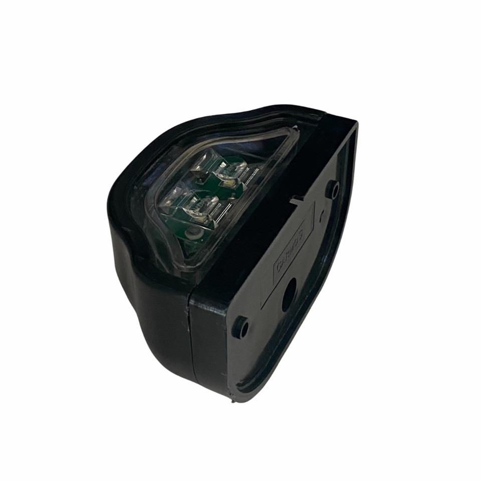 12V-24V PLAKA LAMBASI 2 LEDLİ (SİYAH) (101*60 MM)