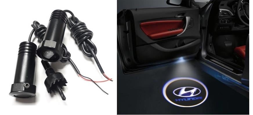 KAPI ALTI LOGO LAZER IŞIK LED 3D (HYUNDAI) (2 AD)