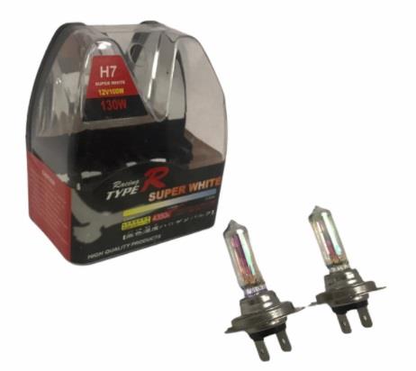 TYPER 12V H7 AMPUL 100W>130W KOLORMATİK IŞIK ( 2 AD)