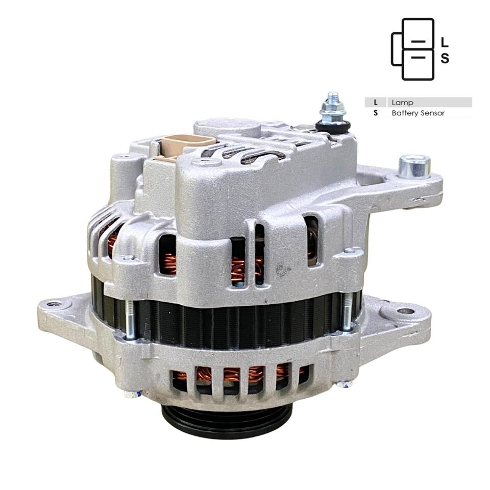 12V ALTERNATÖR DİNAMO 85 A (2 FİŞ) (L-S) HYUNDA ACCENT/EXCEL/SONATA-MITSUBISHI COLT/GALANT/LANCER