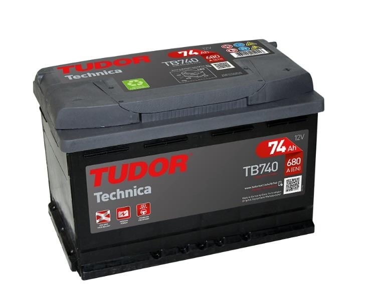 TUDOR 12V 74 AH AKÜ TECHNICA 680 A (EN) (278*175*190)