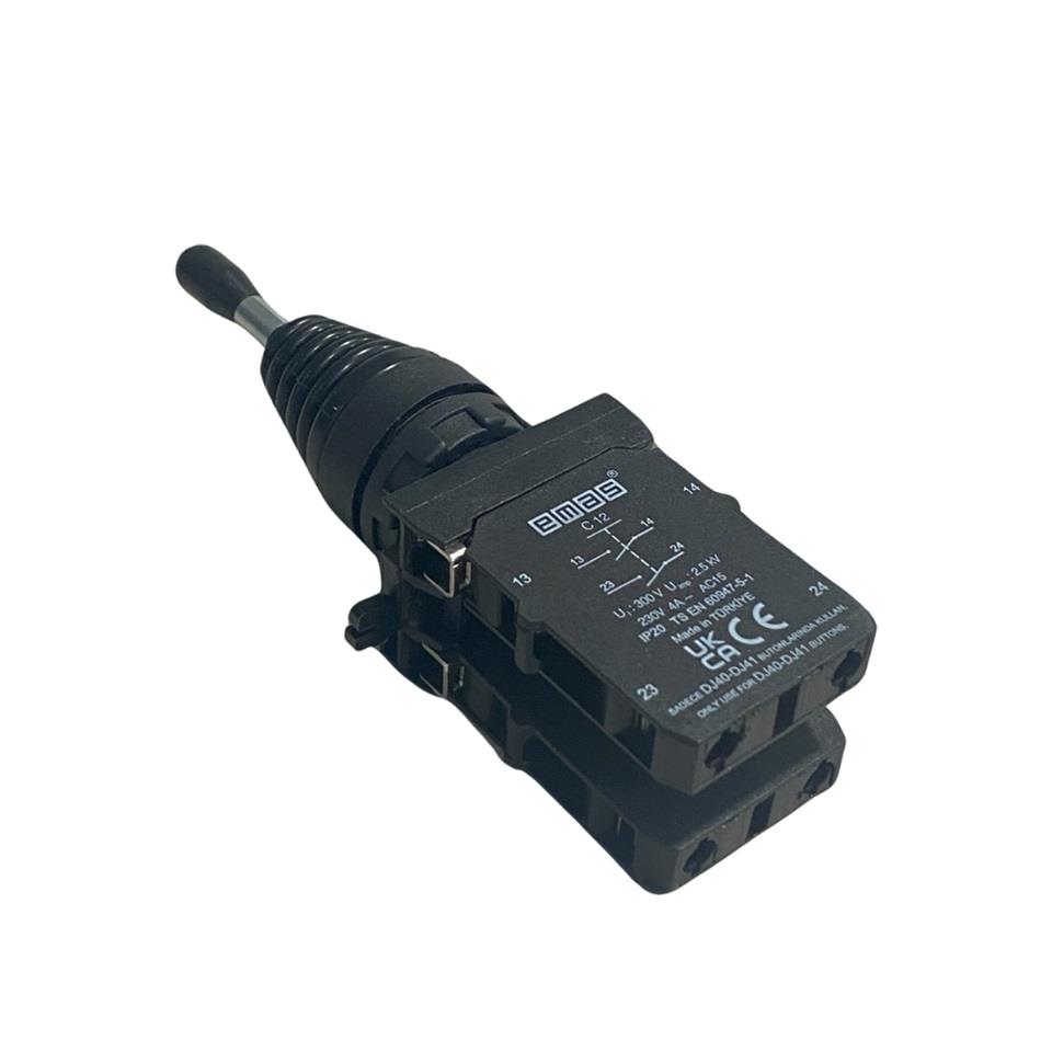 EMAS CP SERİSİ JOYSTICK BUTON PLASTİK (YAYLI) (4 POZİSYONLU) (2NO+2NO) (22 MM)