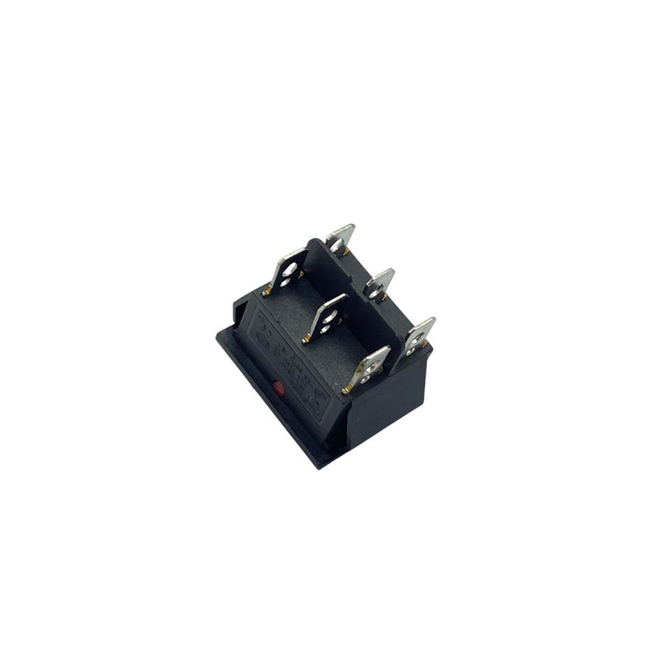 TUŞLU ANAHTAR IŞIKLI KARE (BÜYÜK BOY) (6 FİŞ) (ON/OFF) (16A 250V / 20A 125V AC)