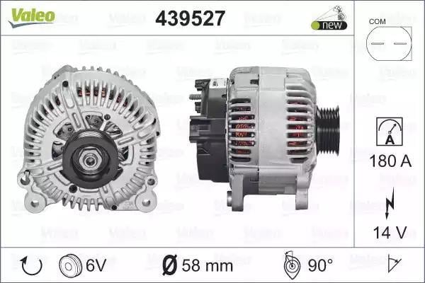 VALEO 12V ALTERNATÖR DİNAMO 180 A COM AUDI-VW